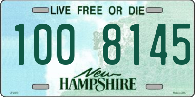 NH license plate 1008145
