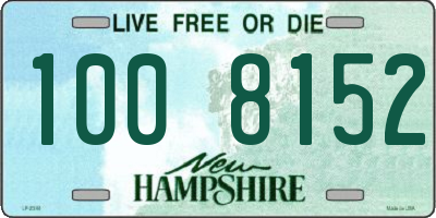 NH license plate 1008152