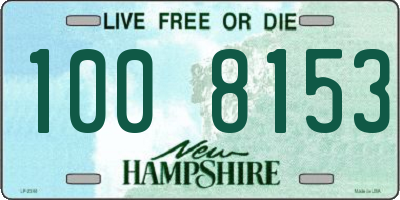 NH license plate 1008153
