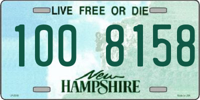 NH license plate 1008158