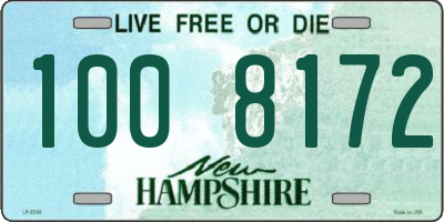 NH license plate 1008172