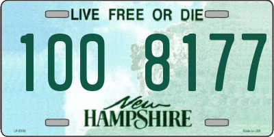NH license plate 1008177