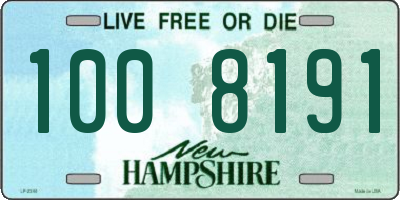 NH license plate 1008191