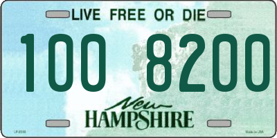 NH license plate 1008200