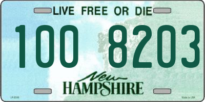 NH license plate 1008203