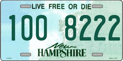 NH license plate 1008222