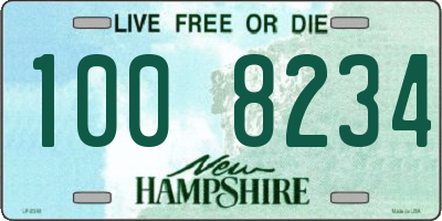 NH license plate 1008234