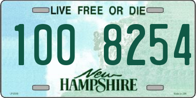NH license plate 1008254