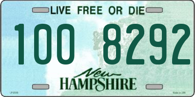 NH license plate 1008292