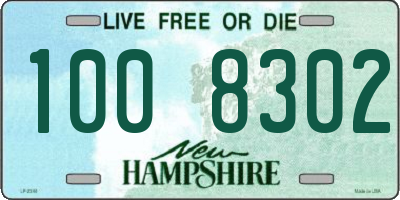 NH license plate 1008302
