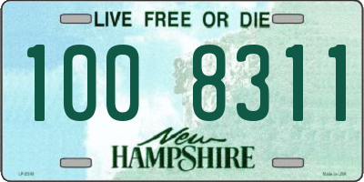 NH license plate 1008311