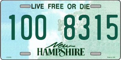 NH license plate 1008315