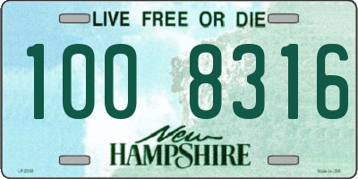 NH license plate 1008316