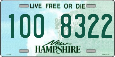 NH license plate 1008322