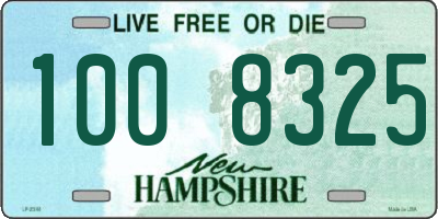 NH license plate 1008325