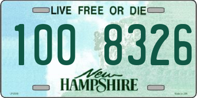 NH license plate 1008326