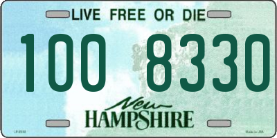 NH license plate 1008330