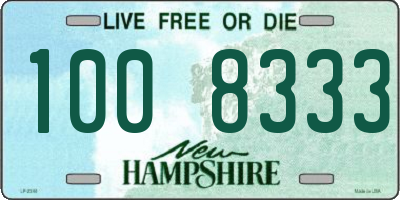 NH license plate 1008333