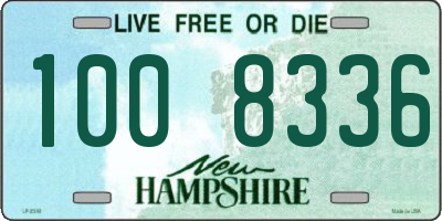NH license plate 1008336