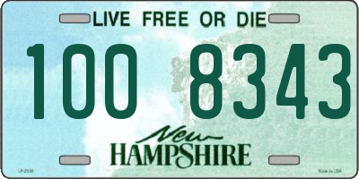 NH license plate 1008343