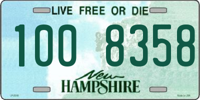 NH license plate 1008358