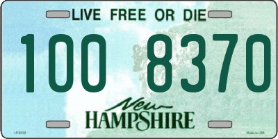 NH license plate 1008370