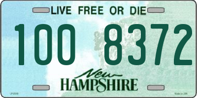 NH license plate 1008372