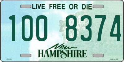 NH license plate 1008374