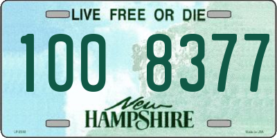 NH license plate 1008377