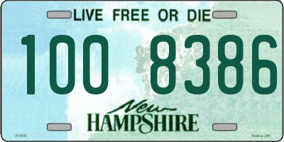 NH license plate 1008386