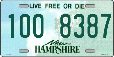 NH license plate 1008387