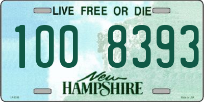 NH license plate 1008393