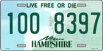NH license plate 1008397