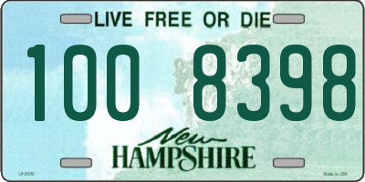 NH license plate 1008398