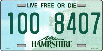 NH license plate 1008407