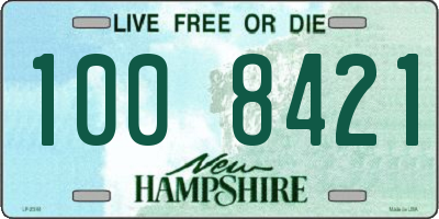 NH license plate 1008421