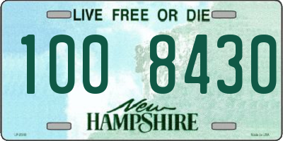 NH license plate 1008430
