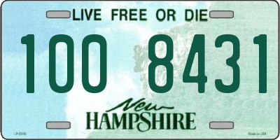 NH license plate 1008431