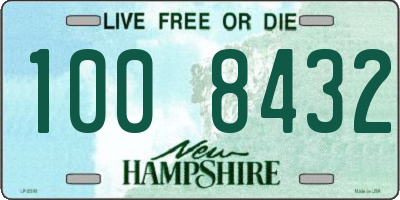 NH license plate 1008432