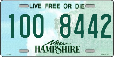 NH license plate 1008442
