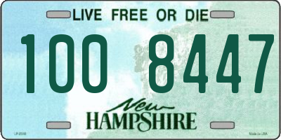 NH license plate 1008447