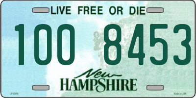 NH license plate 1008453