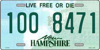 NH license plate 1008471