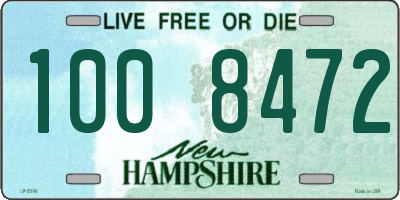 NH license plate 1008472