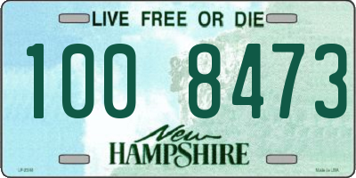 NH license plate 1008473