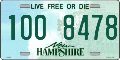 NH license plate 1008478