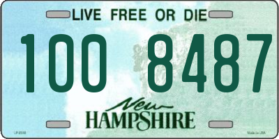 NH license plate 1008487