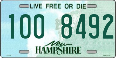 NH license plate 1008492