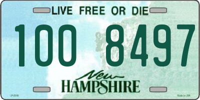 NH license plate 1008497