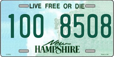 NH license plate 1008508